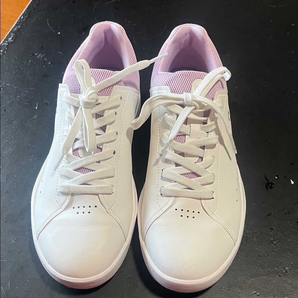 The Roger’s  advantage Stylish White and Pink Women's Sneakers